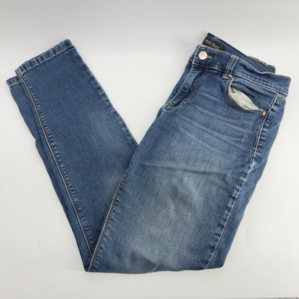 White House Black Market Skinny Leg Jeans Blue Medium Wash Size 6R Womens